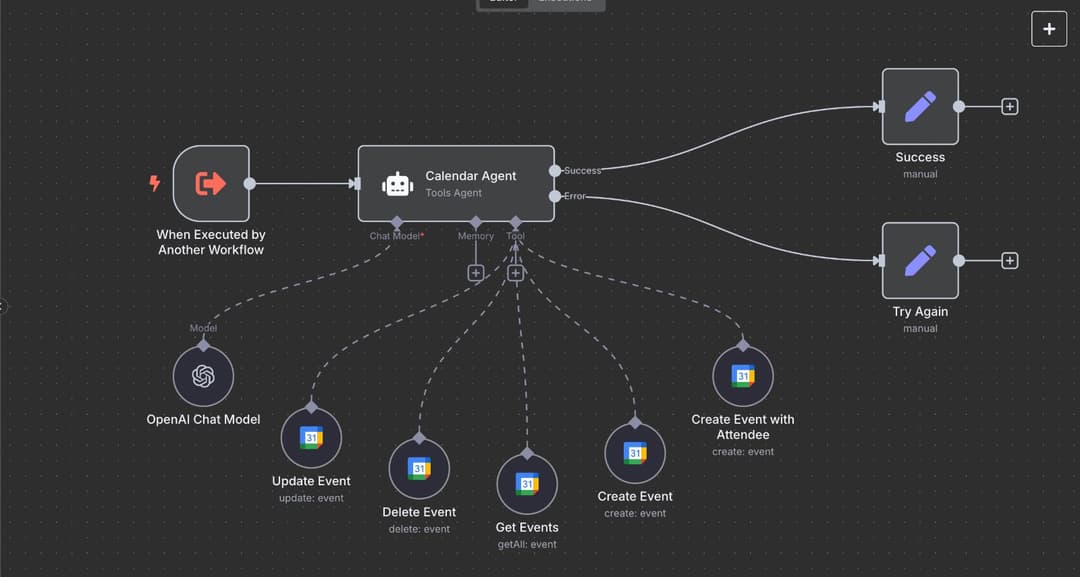 AI agent for Google calendar