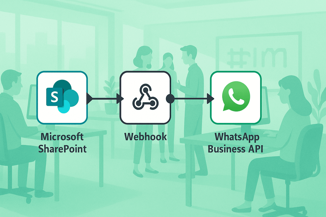 MS SharePoint + WhatsApp Business Automation (n8n)